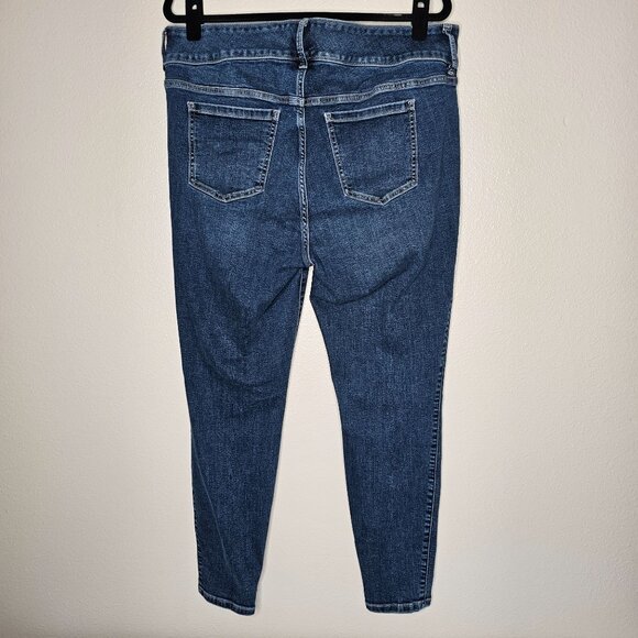 Torrid 16 Jegging Three Button Stretch Skinny High Rise Medium Wash Super Soft - Picture 3 of 5